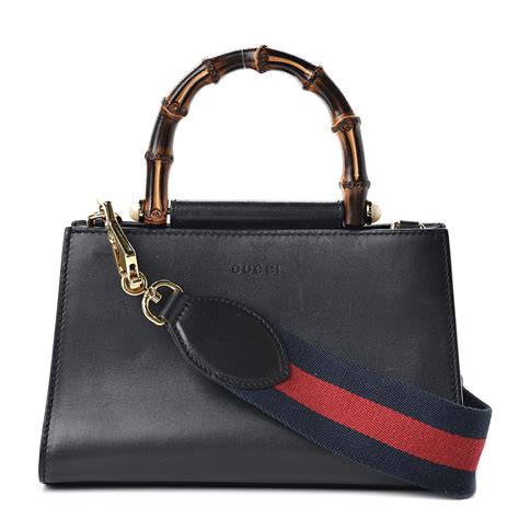 gucci nymphaea small bamboo-handle tote bag|Gucci bamboo mini handle bag.